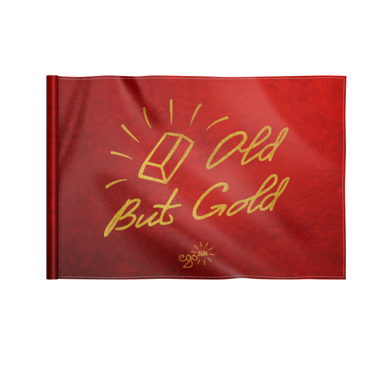 Printio Флаг 22×15 см Old but gold - ego sun printio свитшот унисекс хлопковый old but gold ego sun