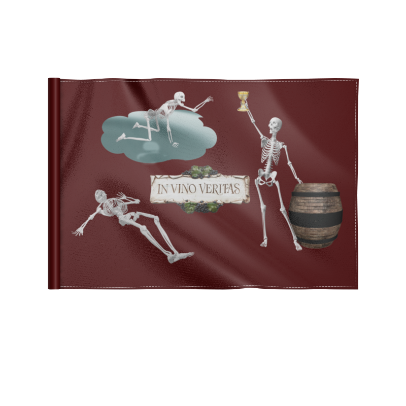 Printio Флаг 22×15 см In vino veritas