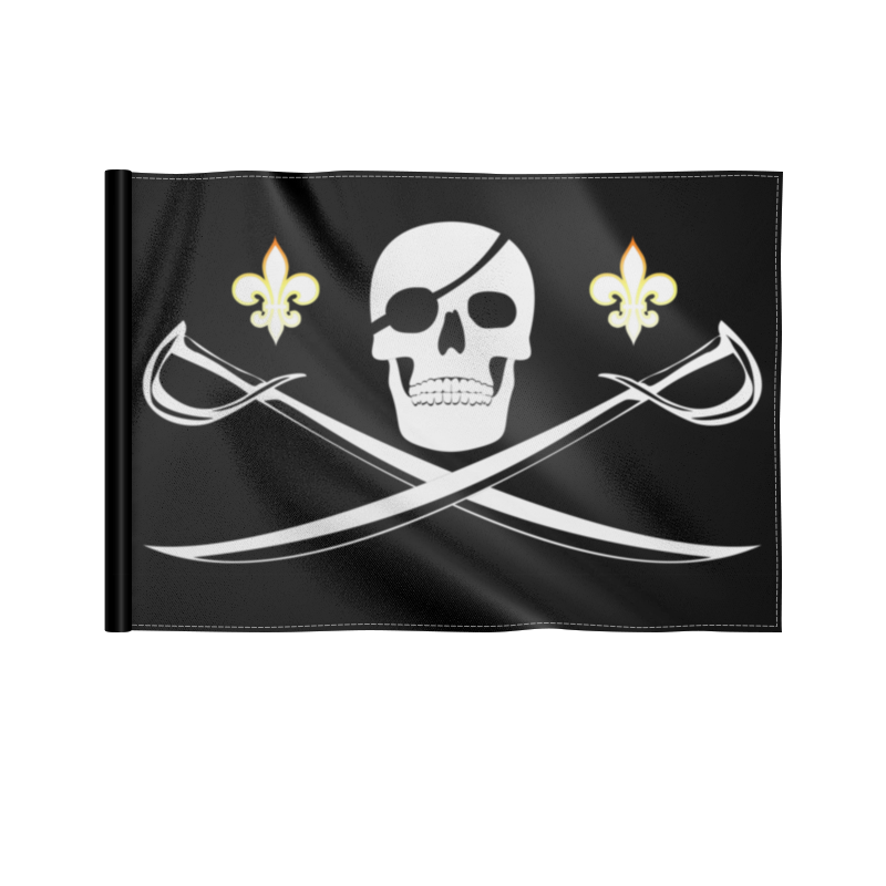 Printio Флаг 22×15 см Пиратский флаг с веселым роджером. printio флаг 22×15 см пиратский флаг с веселым роджером
