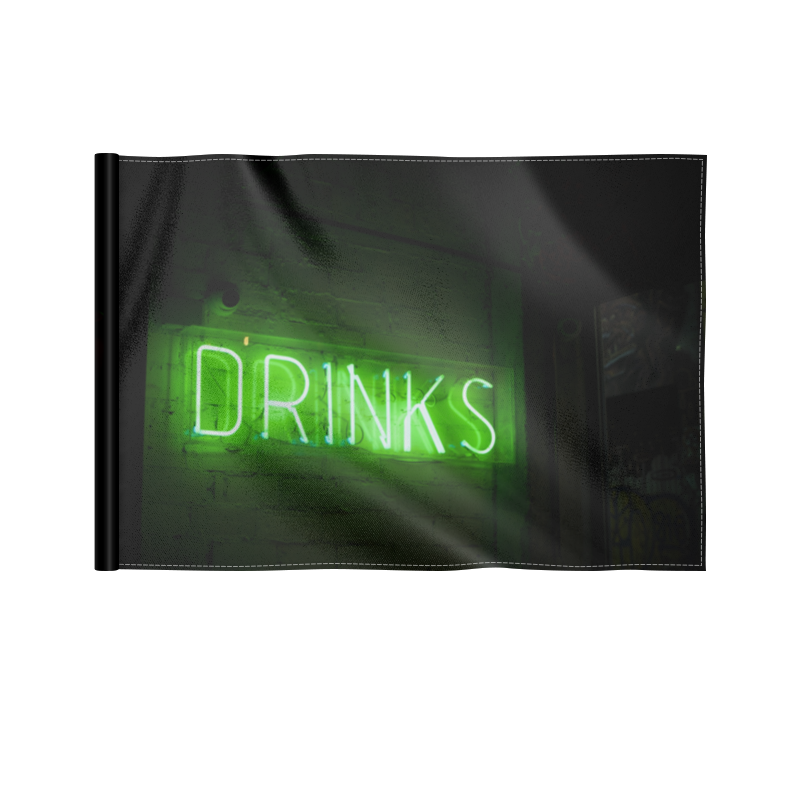 Printio Флаг 22×15 см Drinks printio флаг 22×15 см drinks
