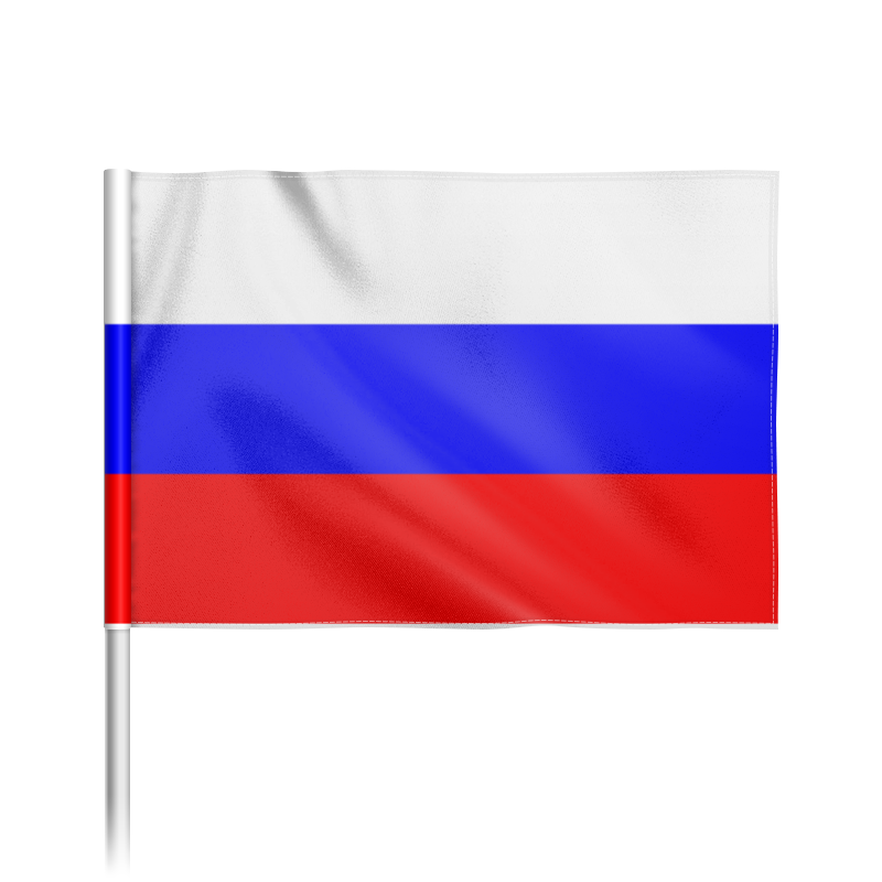 цена Printio Флаг 22×15 см Российская федерация