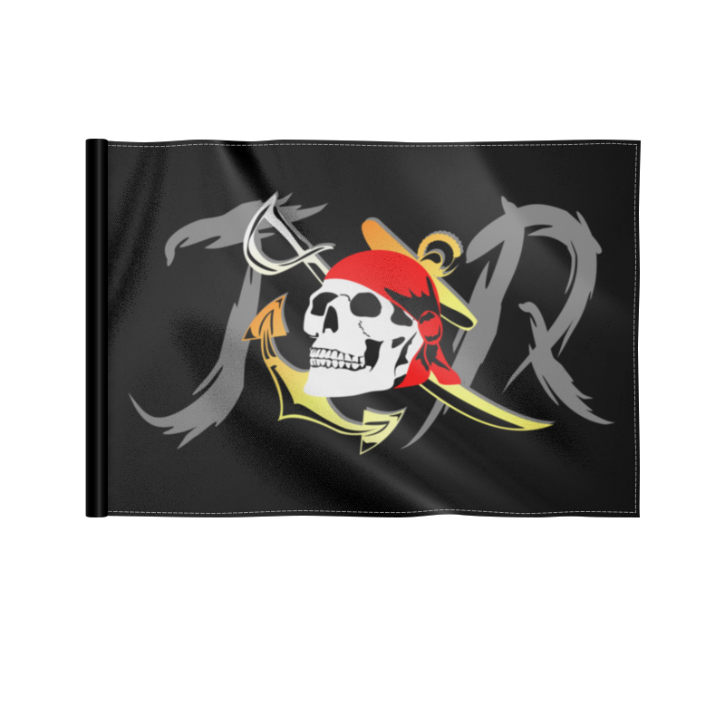 пиратский флаг на абордаж 90х135 см Printio Флаг 22×15 см Пиратский флаг с веселым роджером.