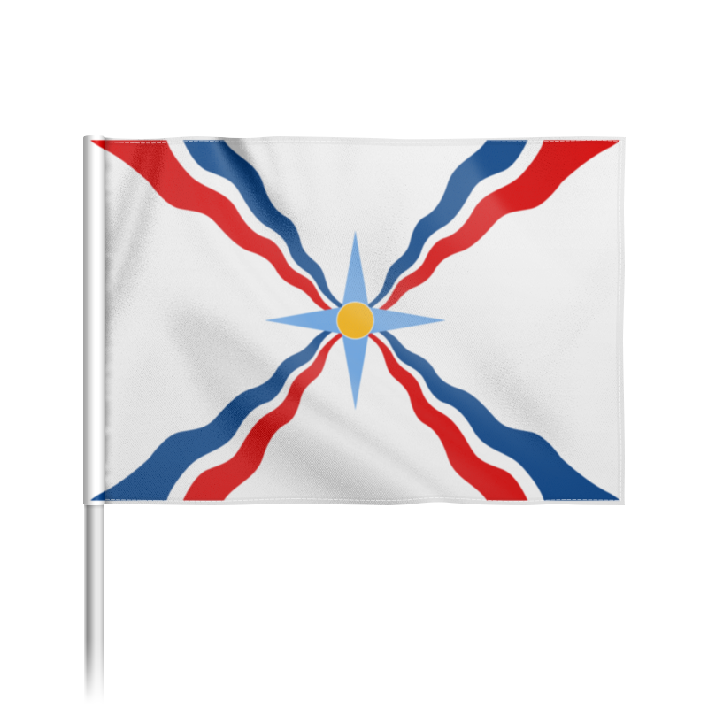 printio флаг 22×15 см флаг россии Printio Флаг 22×15 см Made in assyria