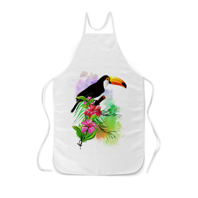 Printio Фартук с полной запечаткой Тропические птицы от зорго арт. printio футболка с полной запечаткой мужская тропические птицы