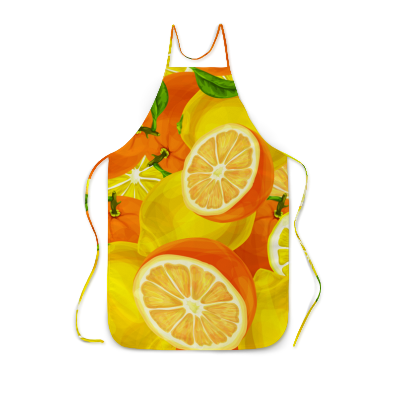 самсонова любовь исаевна лимоны апельсины мандарины в вашем доме выращивание уход лечебные свойства Printio Фартук с полной запечаткой Цитрусовый