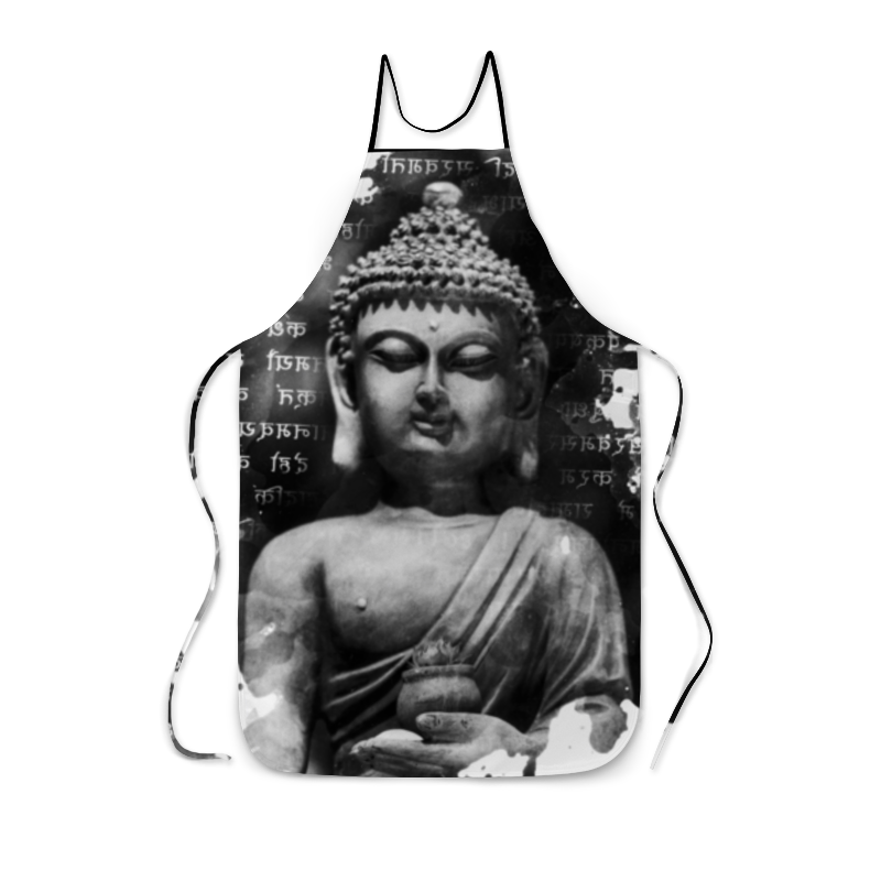 Printio Фартук с полной запечаткой Будда (письмена) printio футболка с полной запечаткой мужская будда письмена