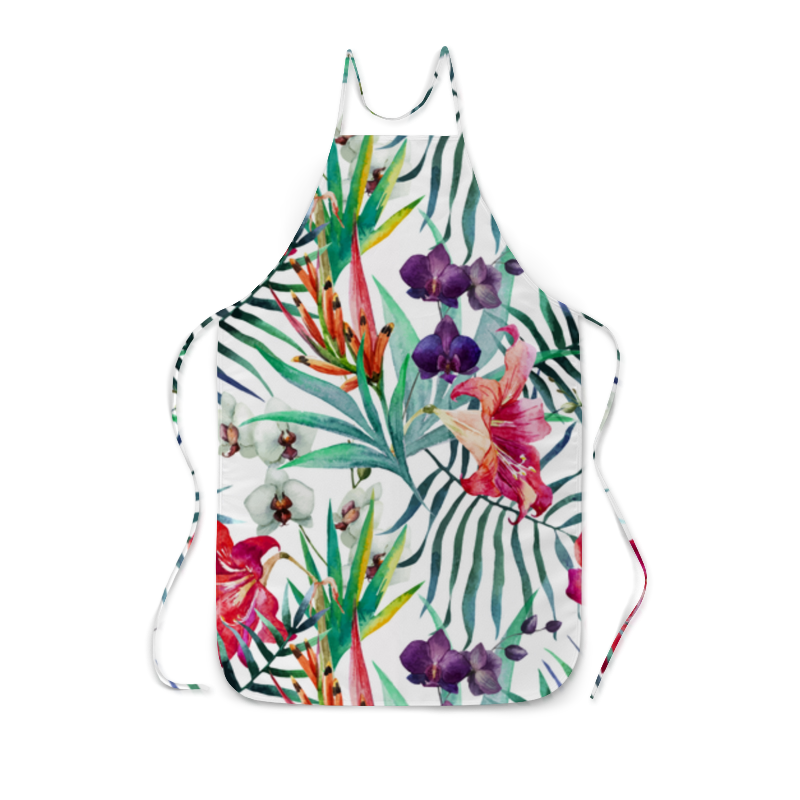 Printio Фартук с полной запечаткой Экзотические цветы printio сумка с полной запечаткой экзотические цветы