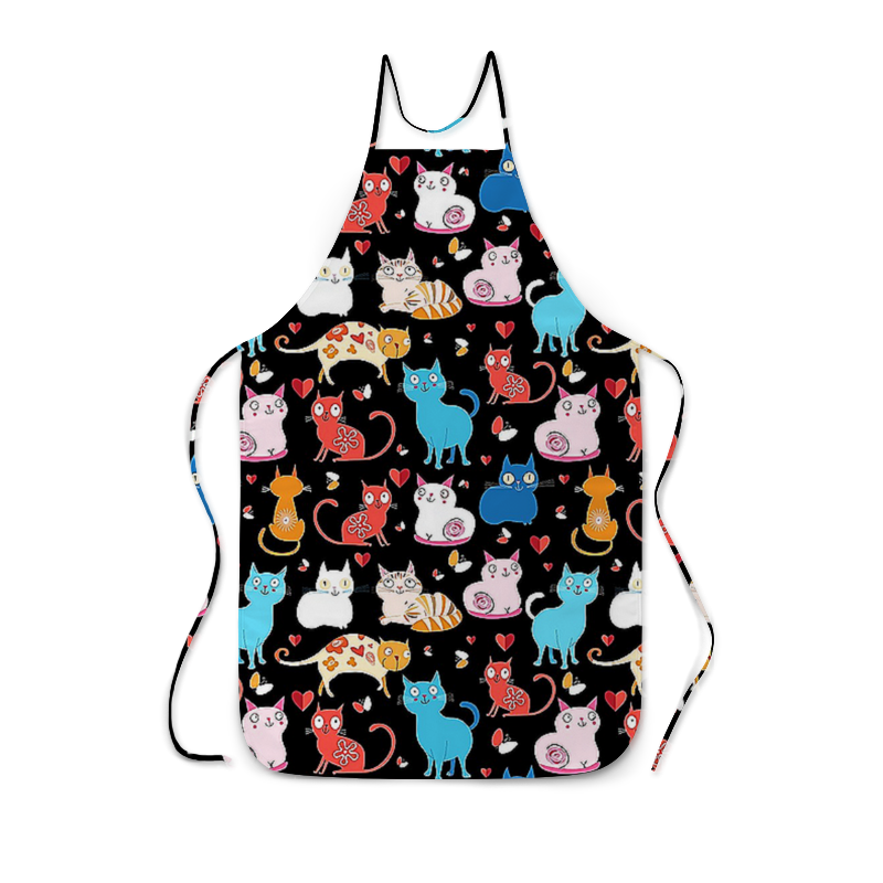 Printio Фартук с полной запечаткой Кошки фэнтези printio футболка с полной запечаткой мужская кошки фэнтези