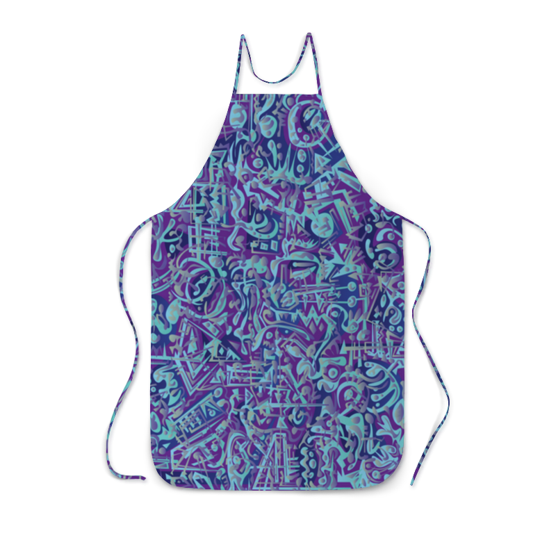 Printio Фартук с полной запечаткой Голубое в фиолетовом printio рюкзак мешок с полной запечаткой голубое в фиолетовом