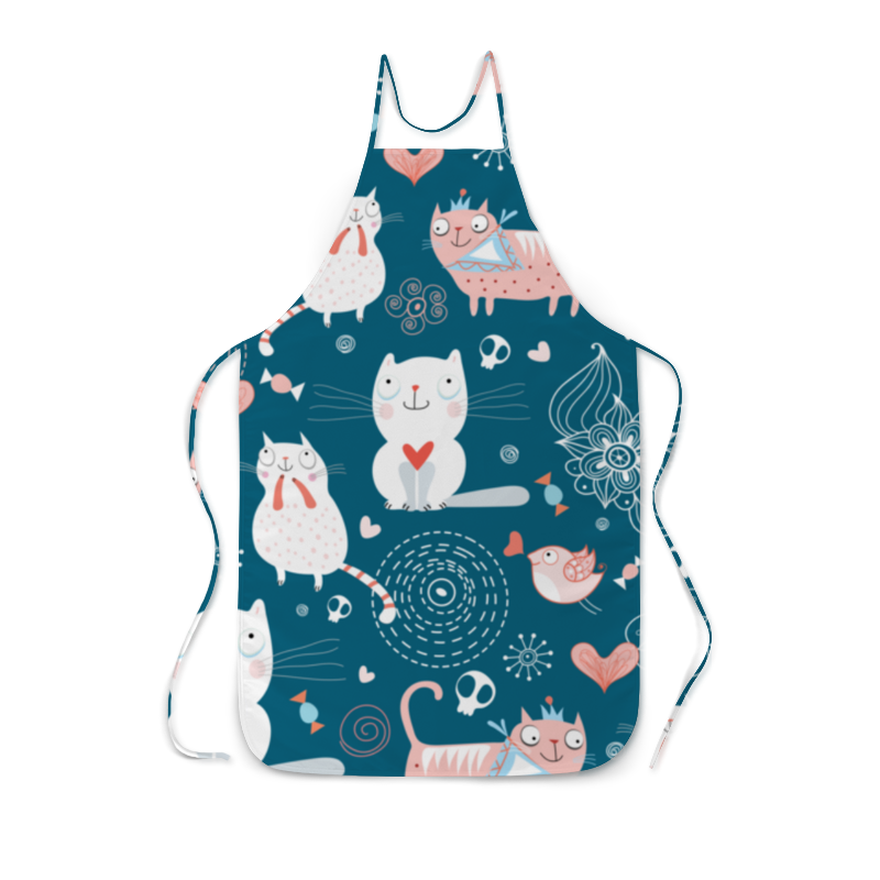 Printio Фартук с полной запечаткой Прикольные коты printio футболка с полной запечаткой женская прикольные коты