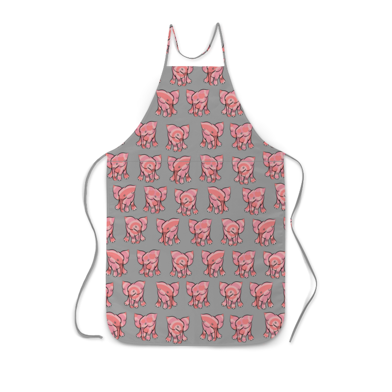 Printio Фартук с полной запечаткой Розовый слоник printio футболка с полной запечаткой женская розовый слоник