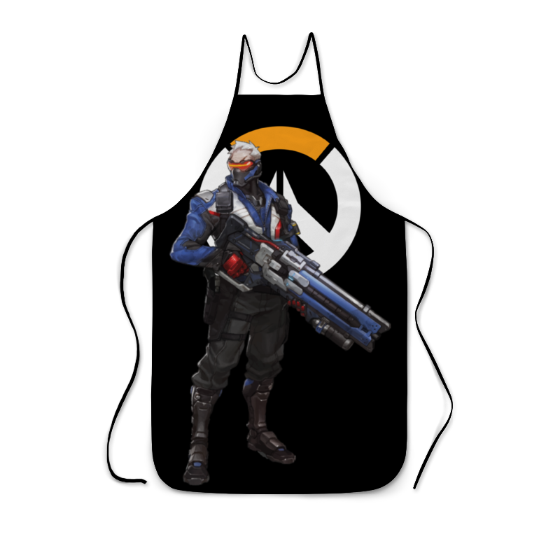 Printio Фартук с полной запечаткой Overwatch soldier 76 / овервотч солдат 76 printio футболка с полной запечаткой женская overwatch soldier 76 овервотч солдат 76