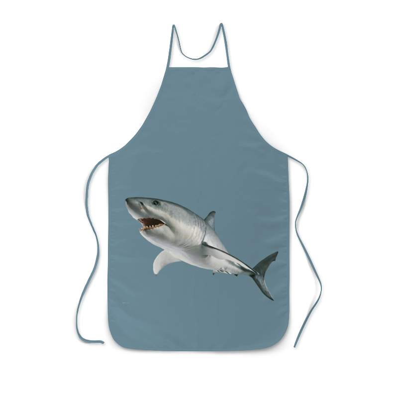 Printio Фартук с полной запечаткой Атака хищной акулы. printio футболка с полной запечаткой мужская атака хищной акулы