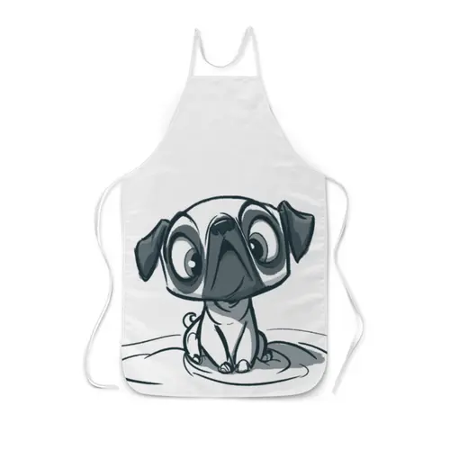 Заказать фартук в Москве. Фартук с полной запечаткой Puggy от Дана Столыпина - готовые дизайны и нанесение принтов.