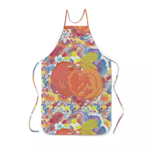 Заказать фартук в Москве. Фартук с полной запечаткой Яблочный от Ekaterina Ulyanova - готовые дизайны и нанесение принтов.