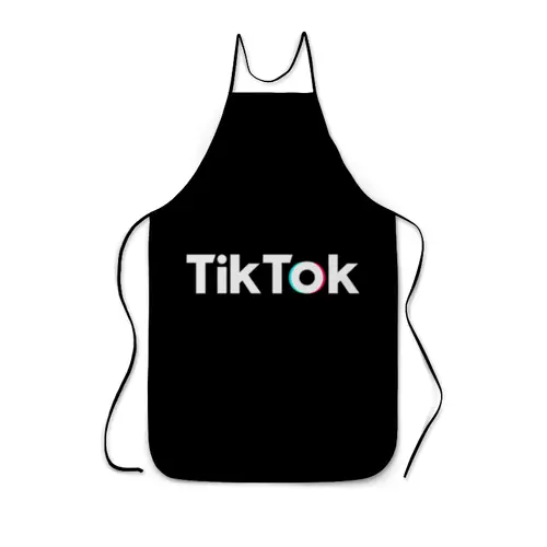 Заказать фартук в Москве. Фартук с полной запечаткой TikTok  от DESIGNER   - готовые дизайны и нанесение принтов.