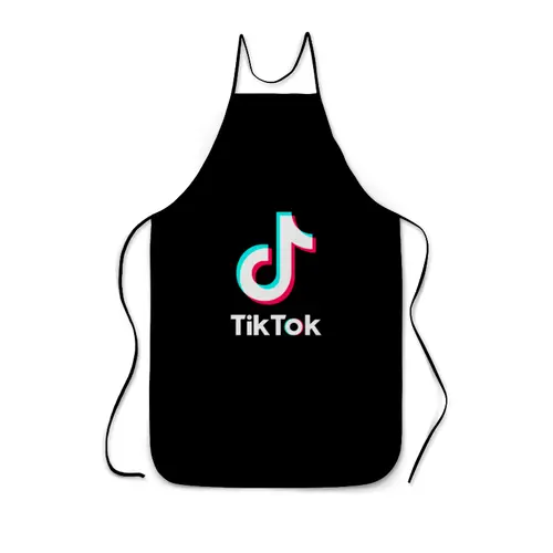 Заказать фартук в Москве. Фартук с полной запечаткой TikTok  от DESIGNER   - готовые дизайны и нанесение принтов.