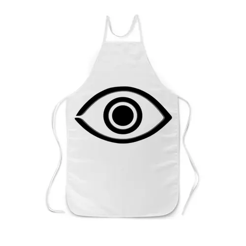 Заказать фартук в Москве. Фартук с полной запечаткой Бездомный бог (Маска с глазом) от GeekFox  - готовые дизайны и нанесение принтов.