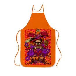Заказать фартук в Москве. Фартук с полной запечаткой La Catrina от Leichenwagen - готовые дизайны и нанесение принтов.