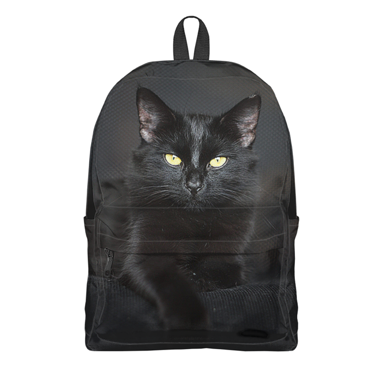 Printio Рюкзак 3D Черная кошка printio рюкзак 3d рюкзак черная дыра