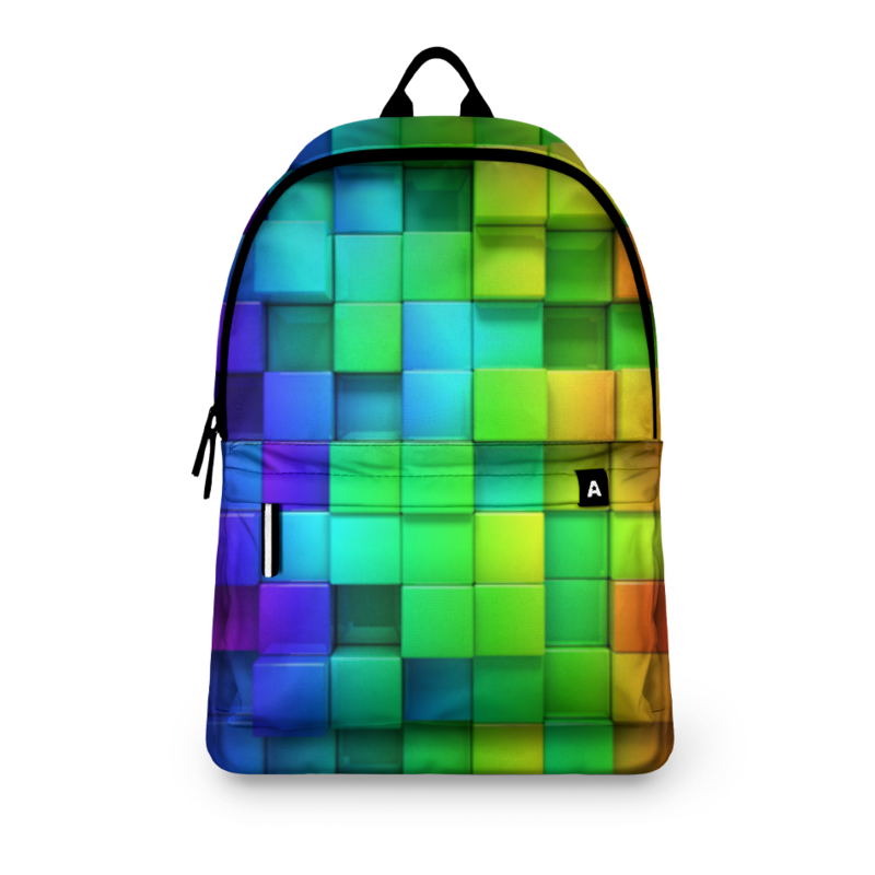 Printio Рюкзак 3D Разноцветные квадратики