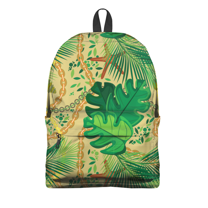 Printio Рюкзак 3D Тропические листья и цепи