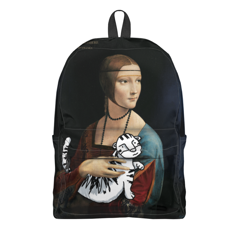 Printio Рюкзак 3D «дама с тигром» printio сумка с полной запечаткой дама с горностаем леонардо да винчи