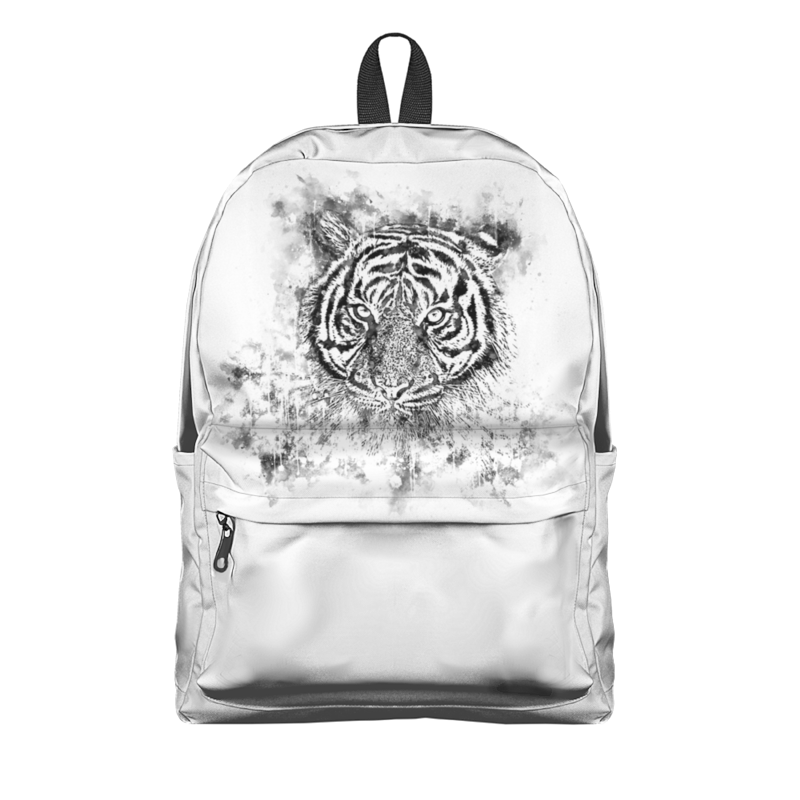Printio Рюкзак 3D Белый тигр сноу бум сувенир мягкий полиэстер в виде тигра 8x6x5см 4 дизайна