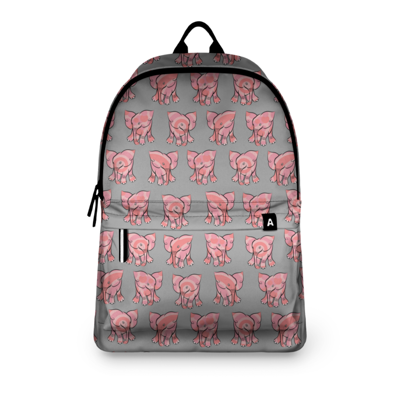 printio рюкзак 3d розовый слон Printio Рюкзак 3D Розовый слоник