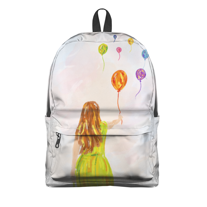 printio рюкзак мешок с полной запечаткой девушка с воздушными шарами Printio Рюкзак 3D Девушка с воздушными шарами
