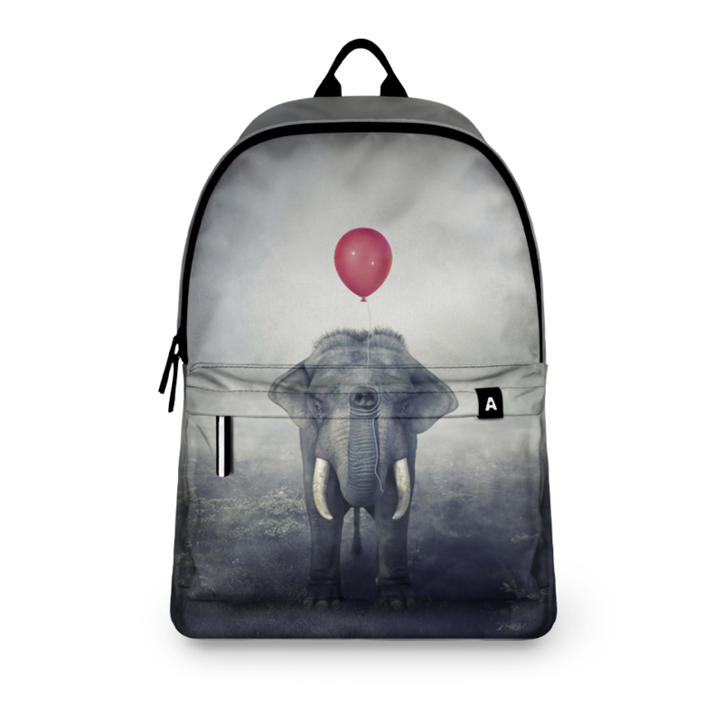 printio рюкзак 3d розовый слон Printio Рюкзак 3D Красный шар и слон