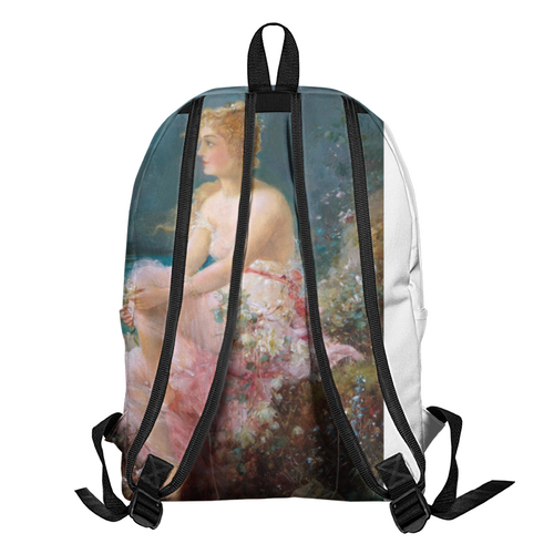 Заказать рюкзак в Москве. Рюкзак 3D Водяные лилии (картина Ханса Зацка) от trend - готовые дизайны и нанесение принтов.