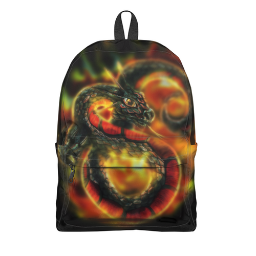 Заказать рюкзак в Москве. Рюкзак 3D Dragon Fire от Дана Столыпина - готовые дизайны и нанесение принтов.