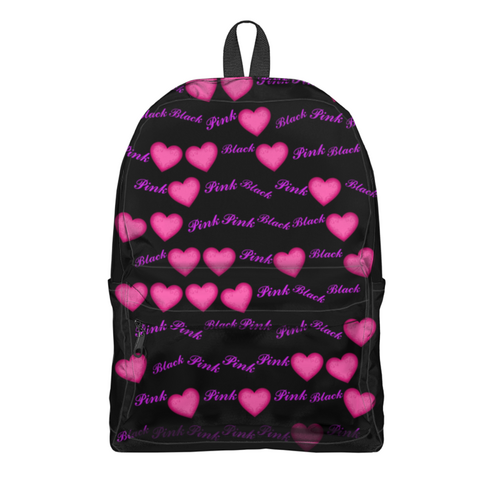 Заказать рюкзак в Москве. Рюкзак 3D Blackpink сердце от nionilla - готовые дизайны и нанесение принтов.