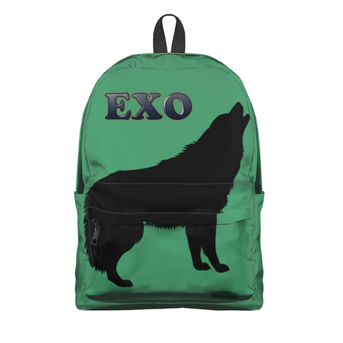 Заказать рюкзак в Москве. Рюкзак 3D EXO (Wolf) зеленый от nionilla - готовые дизайны и нанесение принтов.