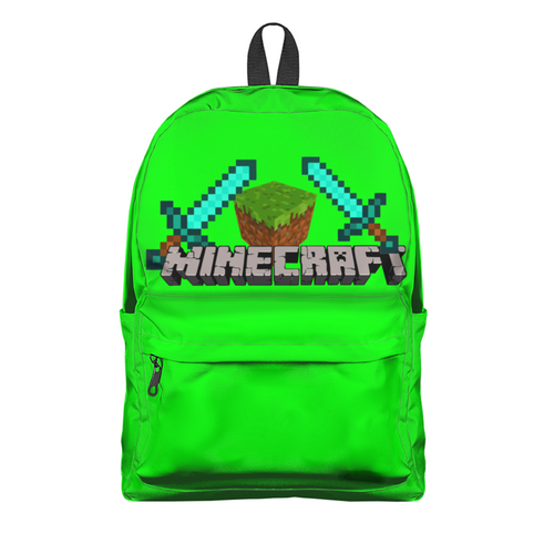 Заказать рюкзак в Москве. Рюкзак 3D Minecraft    от T-shirt print  - готовые дизайны и нанесение принтов.