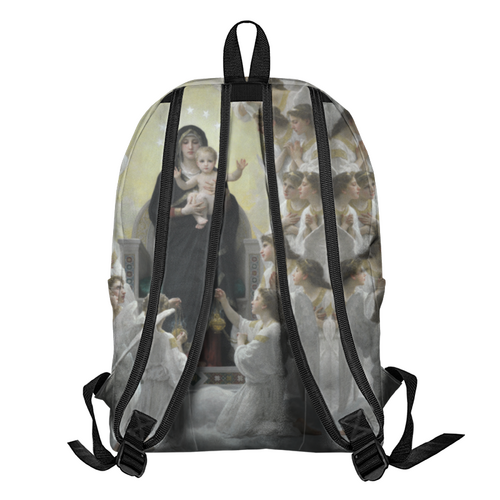 Заказать рюкзак в Москве. Рюкзак 3D La Vierge aux anges (картина Вильяма Бугро) от trend - готовые дизайны и нанесение принтов.