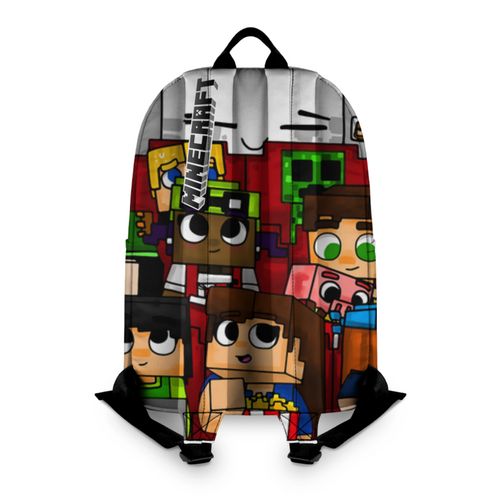 Заказать рюкзак в Москве. Рюкзак 3D Minecraft  от T-shirt print  - готовые дизайны и нанесение принтов.