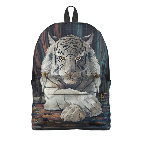 Заказать рюкзак в Москве. Рюкзак 3D ТИГРЫ ФЭНТЕЗИ. белый тигр от robus - готовые дизайны и нанесение принтов.