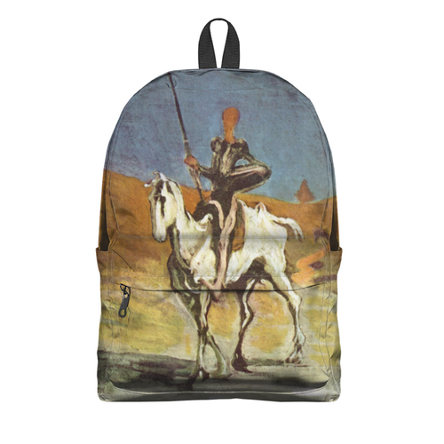Заказать рюкзак в Москве. Рюкзак 3D Дон Кихот (картина Оноре Домье) от trend - готовые дизайны и нанесение принтов.