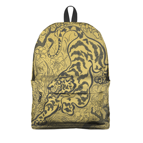 Заказать рюкзак в Москве. Рюкзак 3D Тигр в джунглях (Поль-Элье Рансон) от trend - готовые дизайны и нанесение принтов.