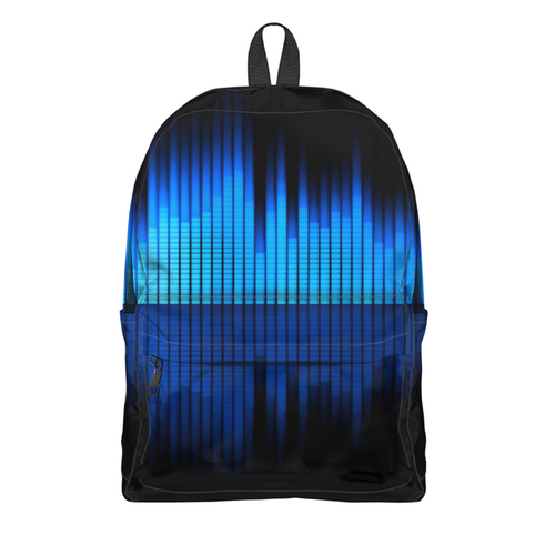 Заказать рюкзак в Москве. Рюкзак 3D Звуковая волна от THE_NISE  - готовые дизайны и нанесение принтов.