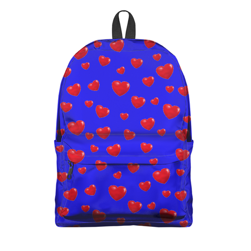 Заказать рюкзак в Москве. Рюкзак 3D сердца от queen  - готовые дизайны и нанесение принтов.