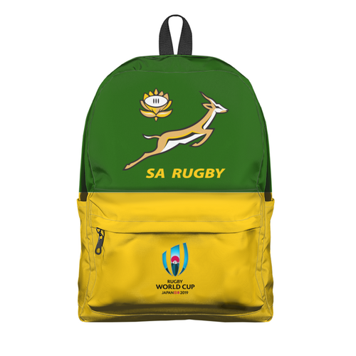 Заказать рюкзак в Москве. Рюкзак 3D ЮАР - Кубок Мира по регби от rugby - готовые дизайны и нанесение принтов.