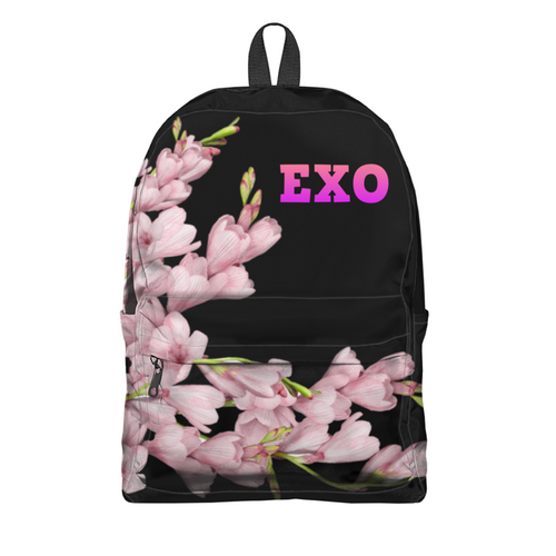 Заказать рюкзак в Москве. Рюкзак 3D EXO розовые цветы от nionilla - готовые дизайны и нанесение принтов.