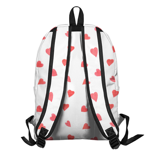 Заказать рюкзак в Москве. Рюкзак 3D Сердечки от FireFoxa - готовые дизайны и нанесение принтов.