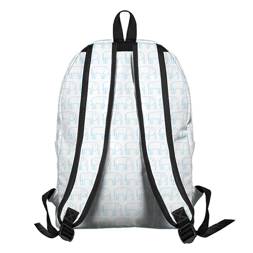 Заказать рюкзак в Москве. Рюкзак 3D Синий слон от Vadim Koval - готовые дизайны и нанесение принтов.