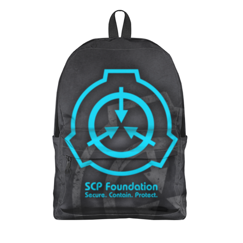 Заказать рюкзак в Москве. Рюкзак 3D SCP Foundation от geekbox - готовые дизайны и нанесение принтов.