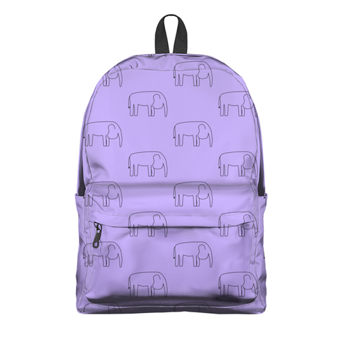 Заказать рюкзак в Москве. Рюкзак 3D Черный слон от Vadim Koval - готовые дизайны и нанесение принтов.