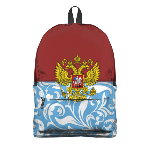 Заказать рюкзак в Москве. Рюкзак 3D Цветы и герб от THE_NISE  - готовые дизайны и нанесение принтов.